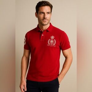 Men's Polo Shirt - Cactus Red 🍎
